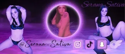 OnlyFans account  serana_sativa.free header 2