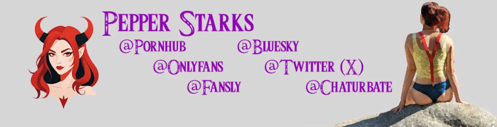 OnlyFans account  pepper_starks header 2