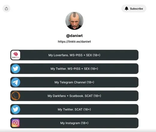 OnlyFans account  daniwt header 2