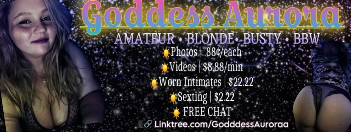 OnlyFans cuenta goddessauroraapaid header 2