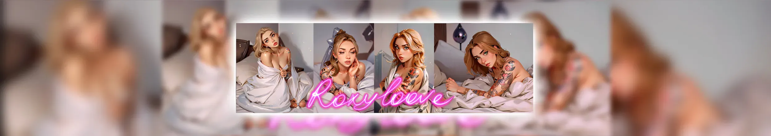 OnlyFans account  roxyloove_free header 2