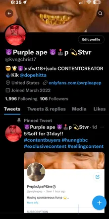 OnlyFans cuenta pvrpleapep header 2