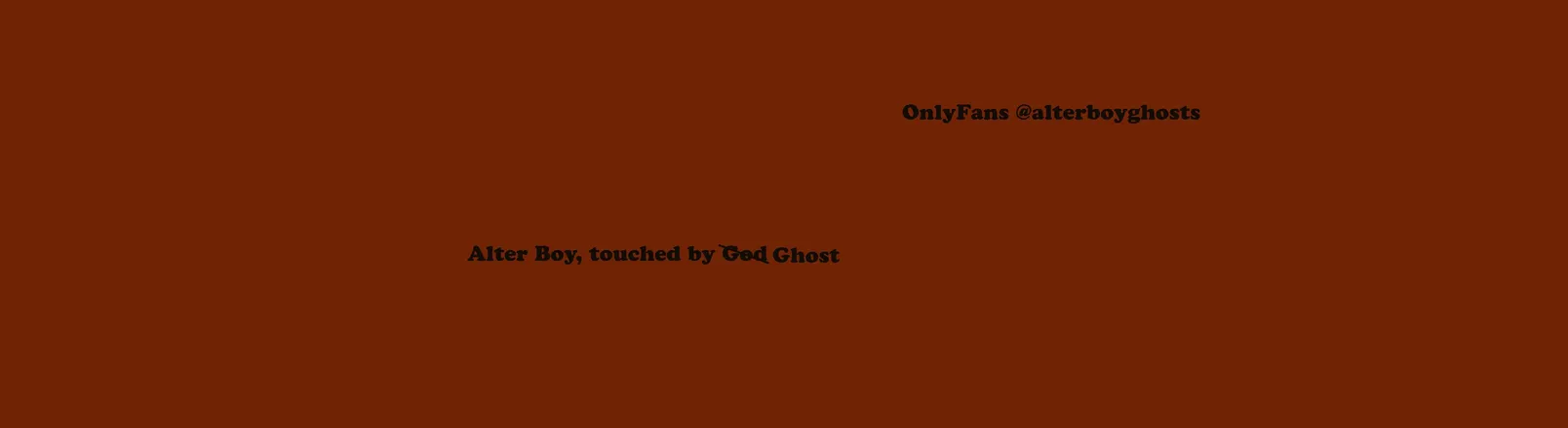 OnlyFans account  alterboyghosts header 2