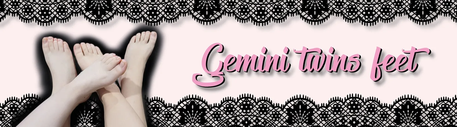 OnlyFans account  geminitwinsfeet header 2