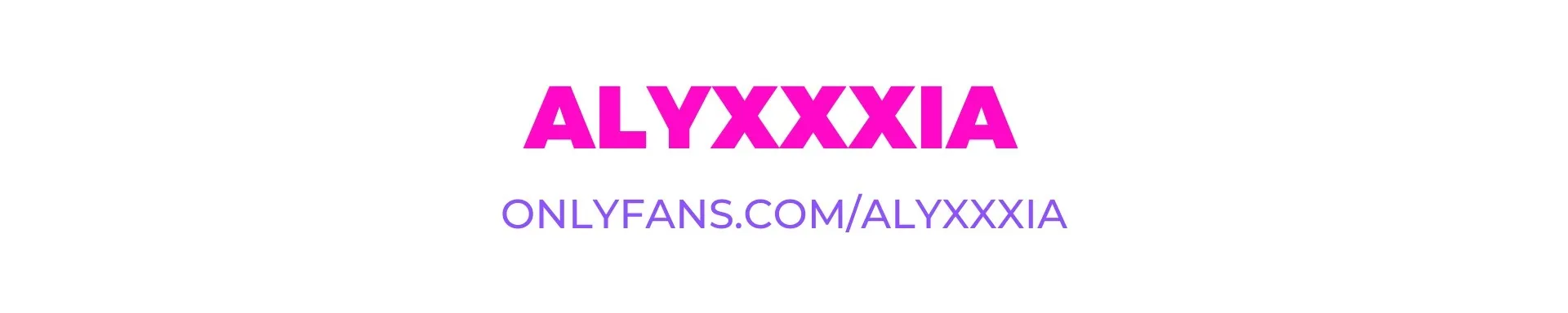 OnlyFans cuenta alyxxxia header 2