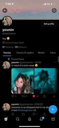 OnlyFans cuenta yasmeaniie header 2