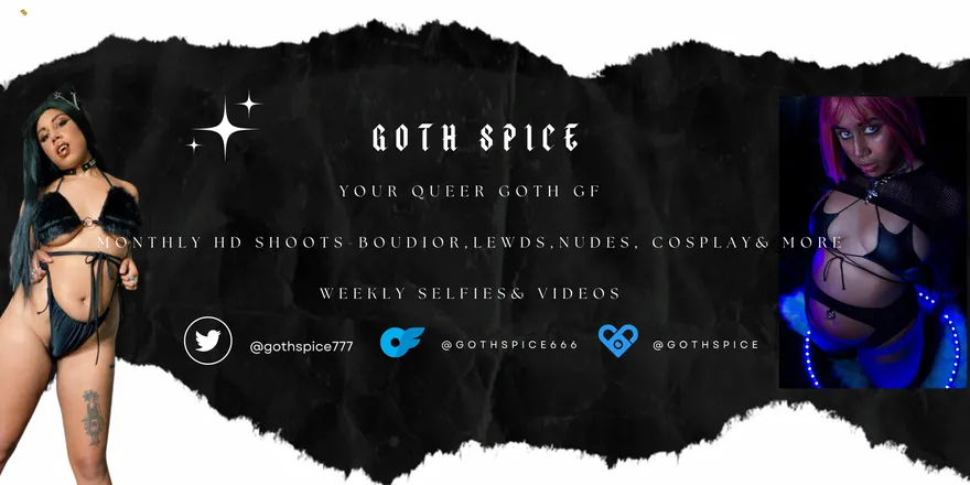 OnlyFans cuenta gothspice666 header 2