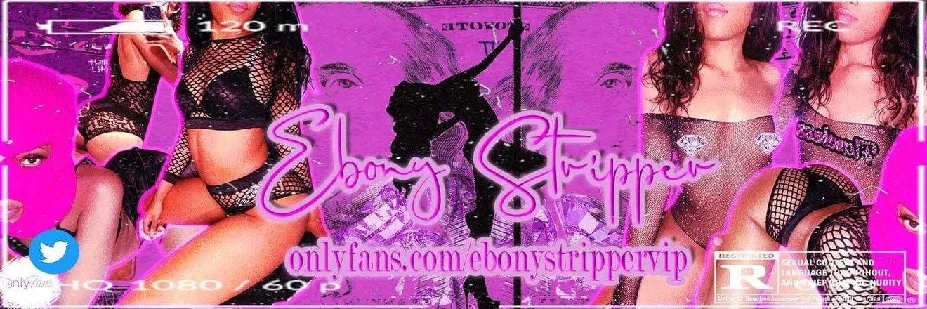 OnlyFans account  ebonystrippervip header 2