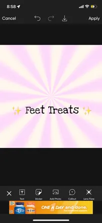 OnlyFans cuenta feety_treaty header 2