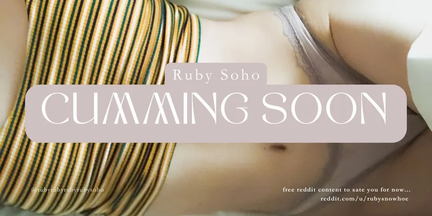 OnlyFans account  rubyrubyrubyrubysoho header 2