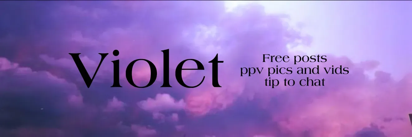 OnlyFans account  violet19x header 2