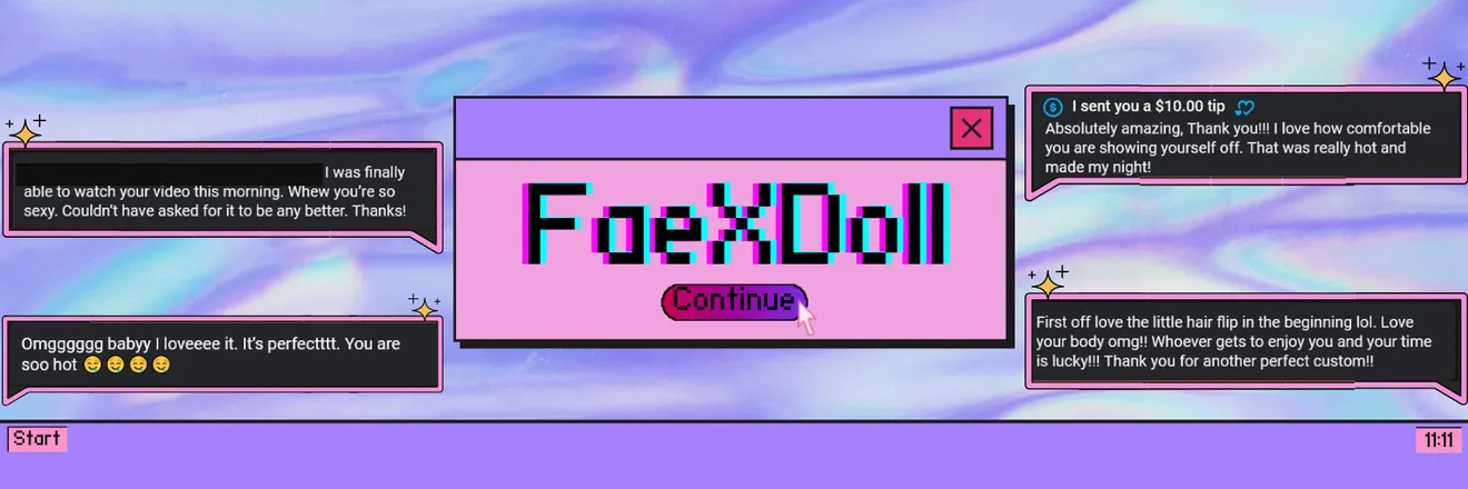 OnlyFans account  faexdoll header 2