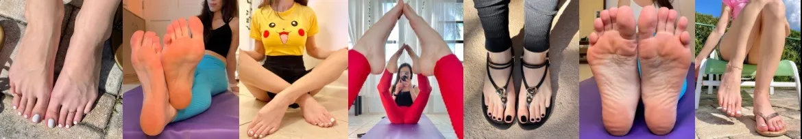 OnlyFans account  yogafootqueen header 2