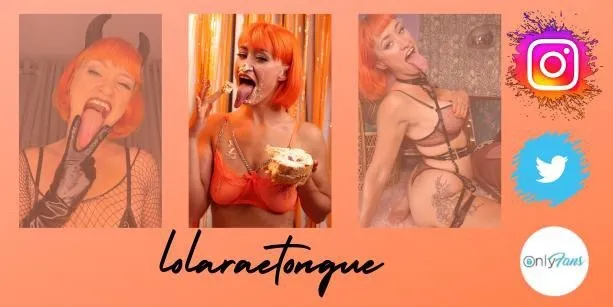 OnlyFans account  lolaraetongue header 2