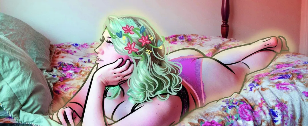 OnlyFans cuenta nymphkore header 2