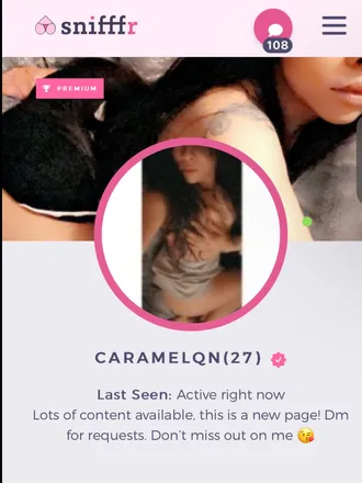 OnlyFans cuenta caramelqueen23 header 2