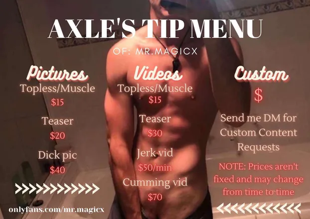 OnlyFans account  mr.magicx header 2