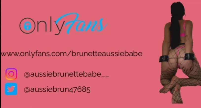 OnlyFans cuenta brunetteaussiebabe header 2