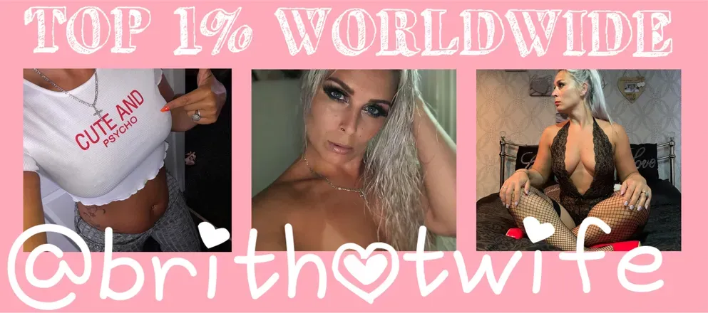 OnlyFans cuenta brithotwife header 2