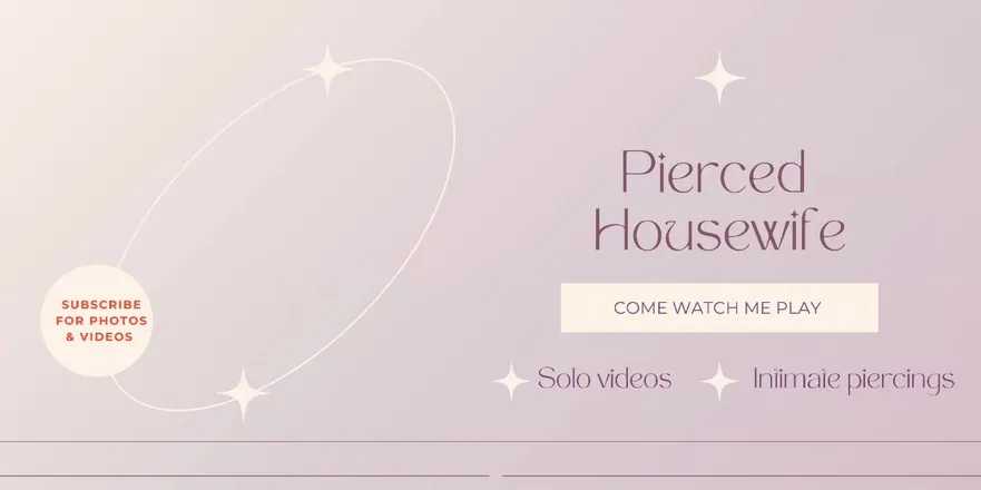OnlyFans account  piercedhousewife header 2
