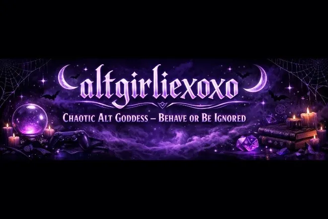 OnlyFans account  altgirliexoxo header 2