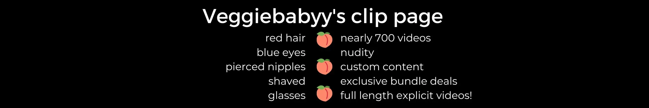 OnlyFans cuenta veggiebabyyclips header 2
