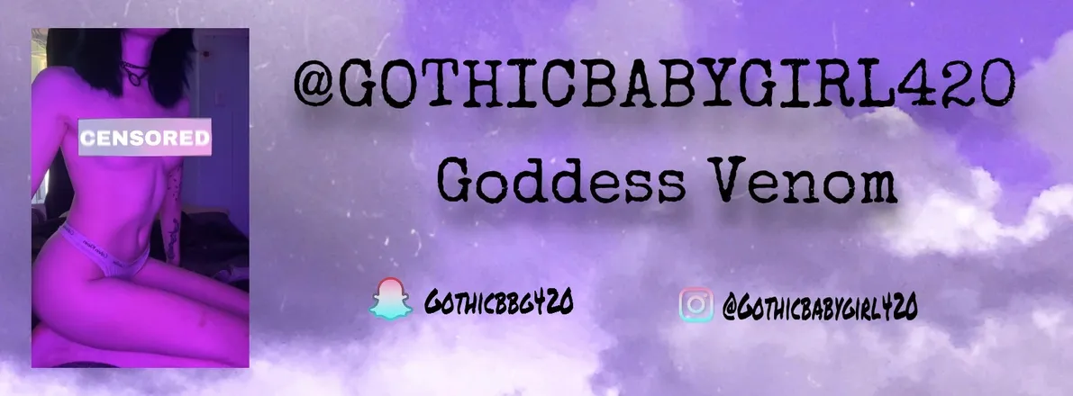 OnlyFans account  gothicbabygirl420 header 2
