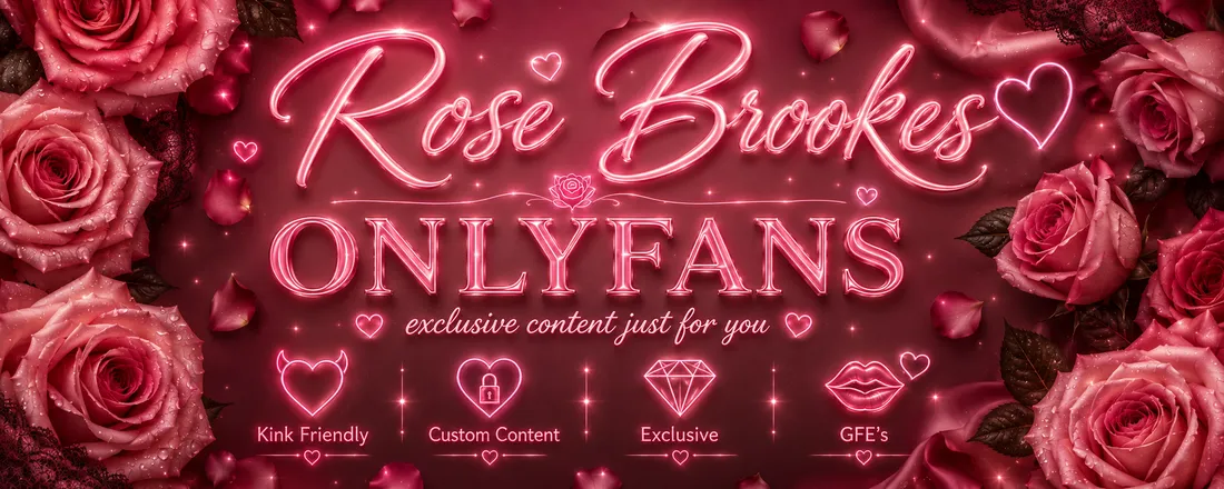 OnlyFans account  rosebrookes header 2