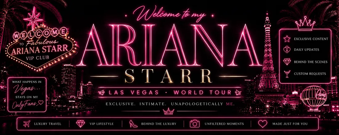 OnlyFans account  xoarianastarr header 2