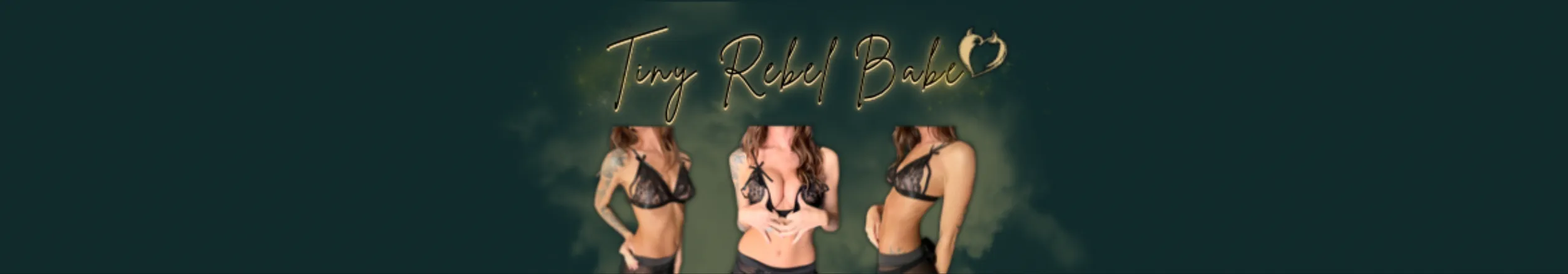 OnlyFans account  tinyrebelbabe header 2