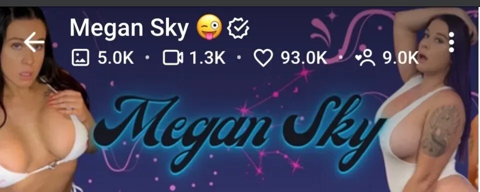 OnlyFans account  megansky header 2
