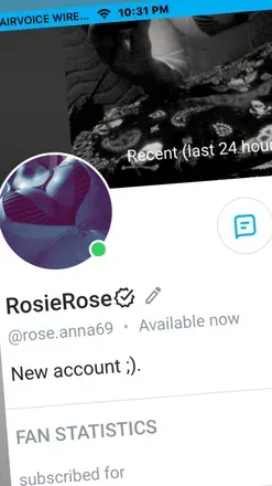 OnlyFans cuenta rosie321posie avatar 1