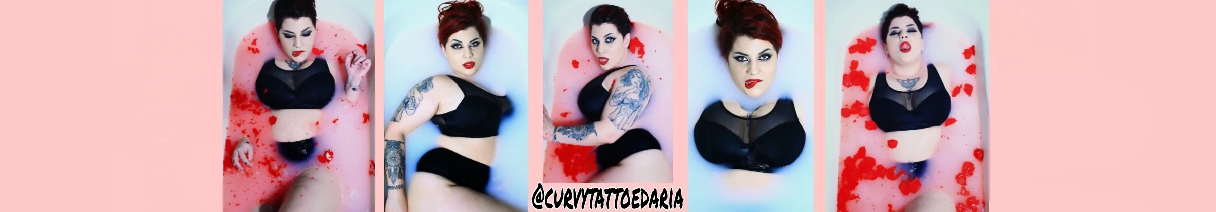 OnlyFans account  curvytattooedaria header 2