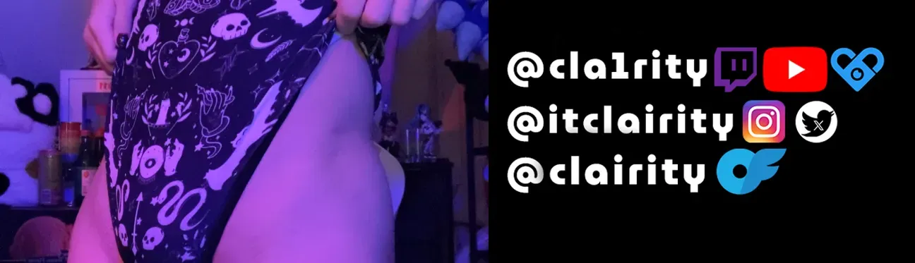 OnlyFans account  clairity header 2