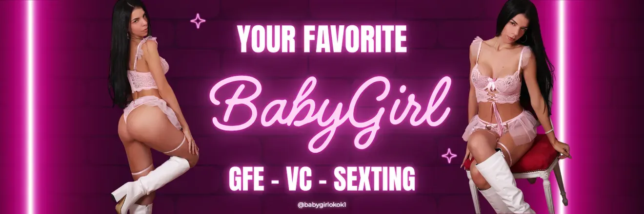 OnlyFans account  babygirlokok1 header 2