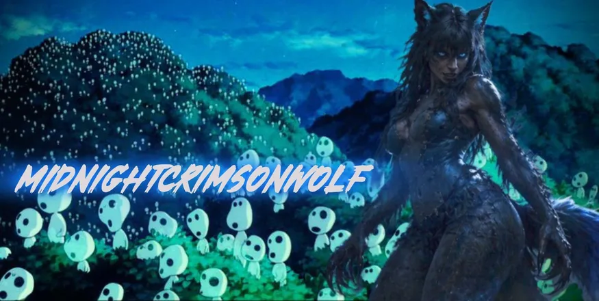 OnlyFans cuenta midnightcrimsonwolf header 2