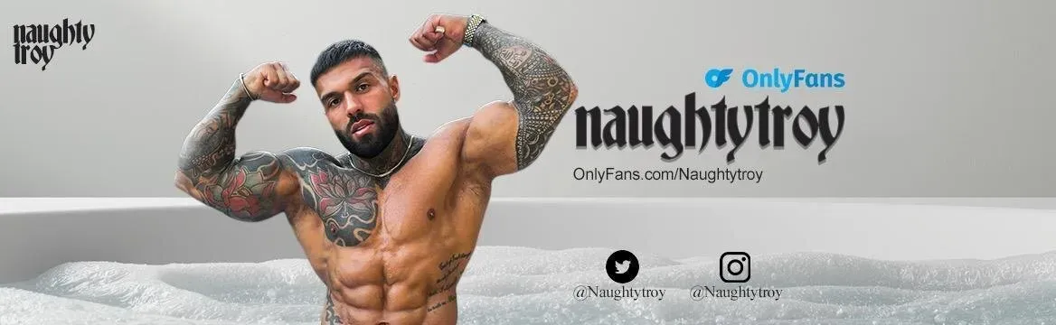 OnlyFans account  naughtytroy_unleashed header 2