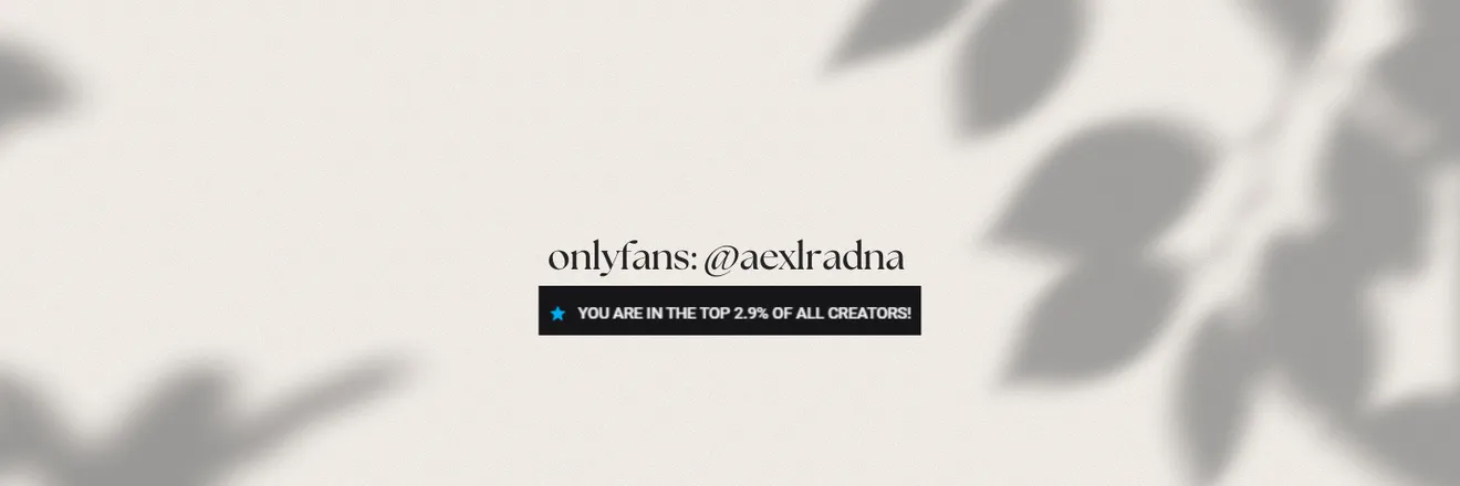 OnlyFans cuenta aexlradna header 2