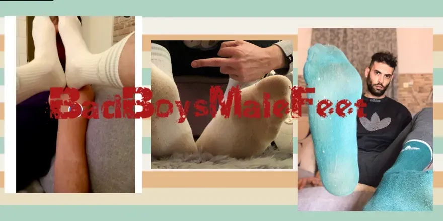 OnlyFans cuenta badboysmalefeet header 2