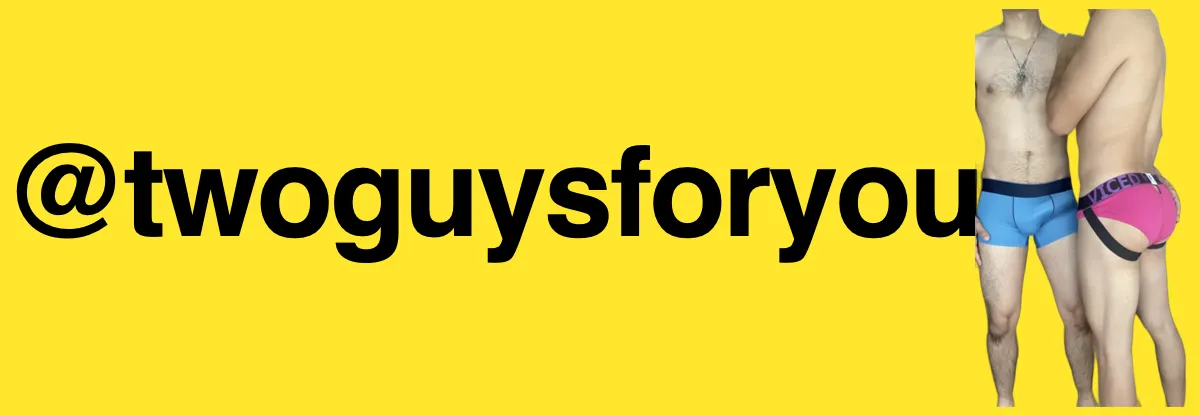 OnlyFans cuenta twoguysforyou header 2