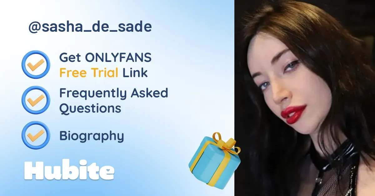 🥇 Sasha De Sade onlyfans Model ️ Polls and Fans Reviews, Photo History