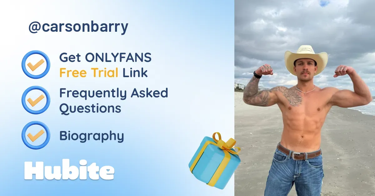 🥇 Carson Barry onlyfans Model ️ Polls and Fans Reviews, Photo History