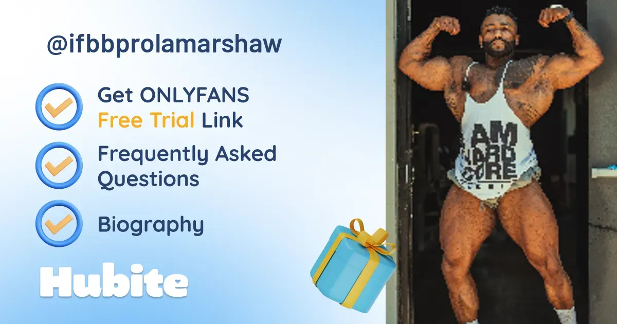 🥇 Ifbb Pro Lamar Shaw onlyfans Model ️ Polls and Fans Reviews, Photo